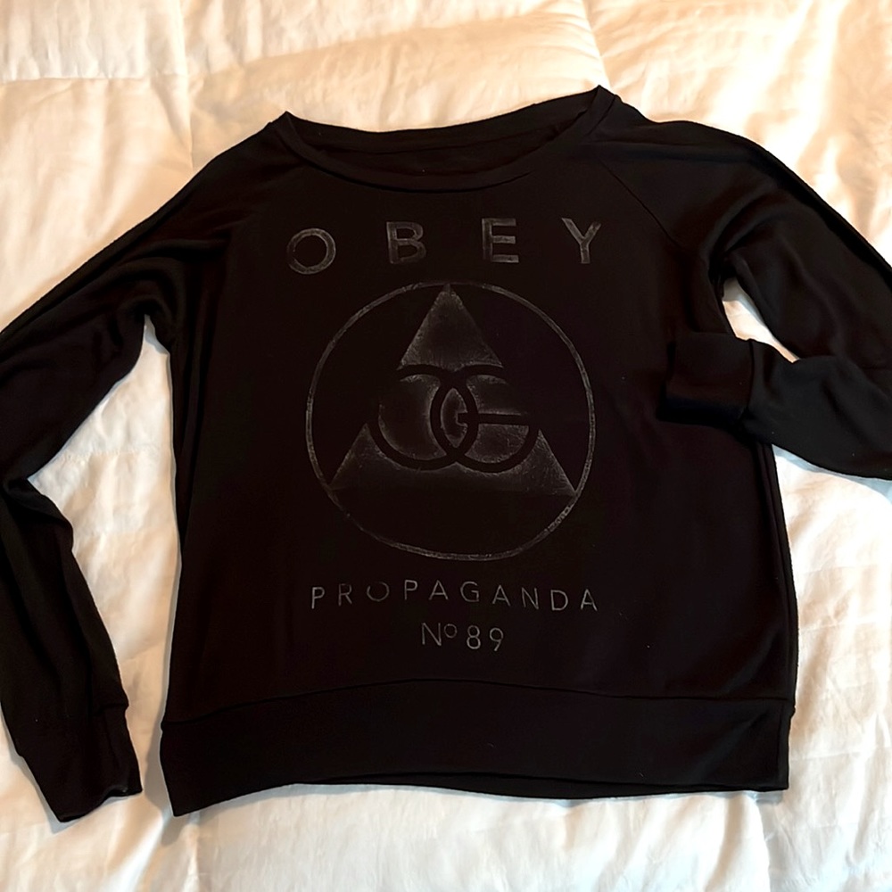 Obey black long sleeve